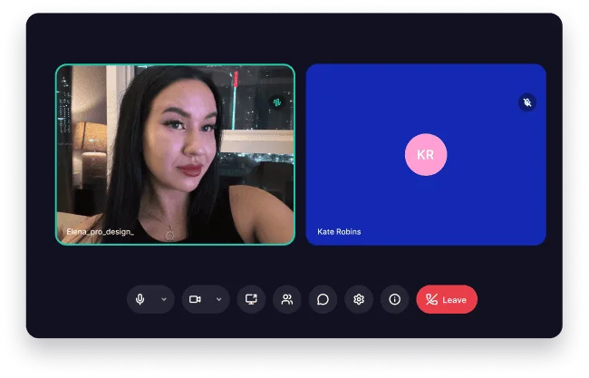 Video call screenshot